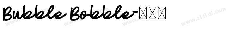 Bubble Bobble字体转换